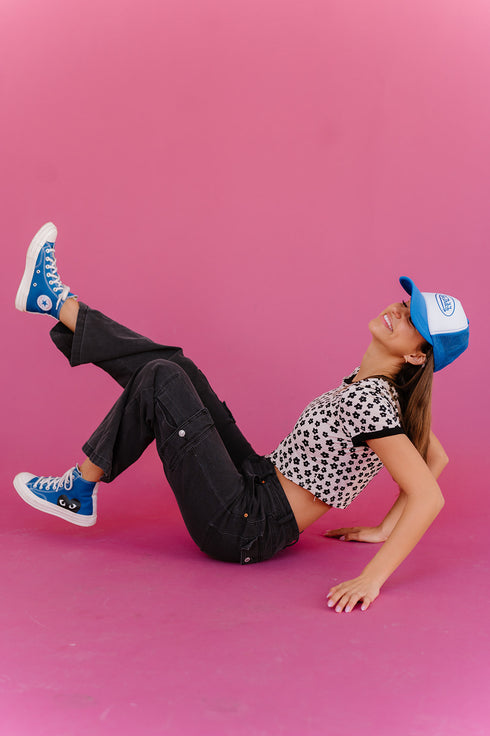 Electric Bloom Top // Bone